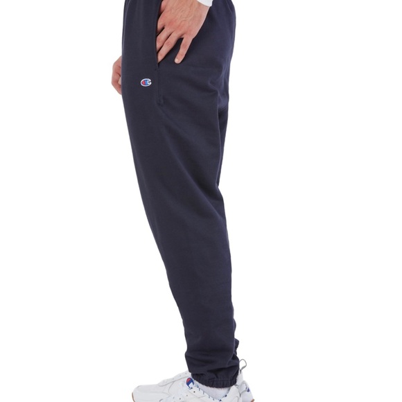 Champion unisex women’s men’s sweatpants size Large navy blue adjustable waist - Picture 10 of 13